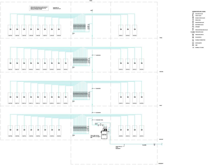 Water Riser Schematic